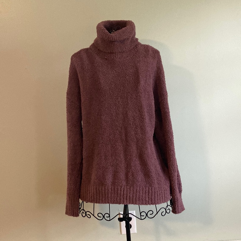 Warm and Fuzzy Purple turtleneck sweater